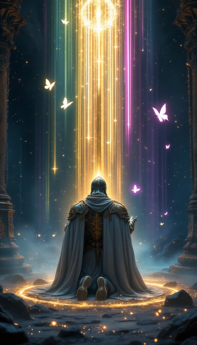 Free Divine Knight Prayer Image - Knight, Warrior, Armor | Download at ...