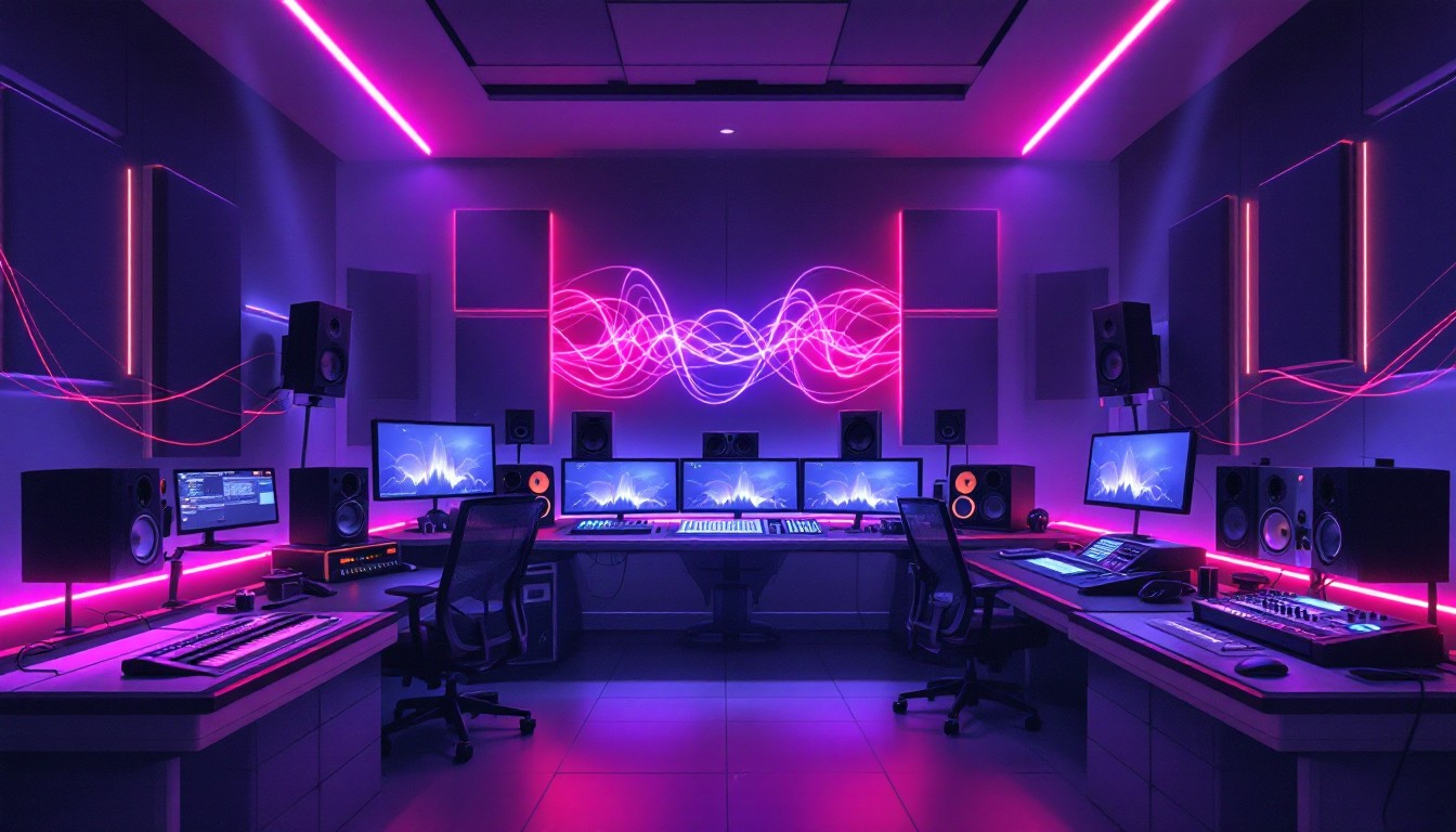 Free Neon Studio Setup Image - Studio, Cyberpunk, Neon | Download at ...
