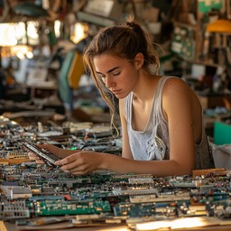 Free Tech Salvage Operations Image - Technology, Recycling, Woman ...