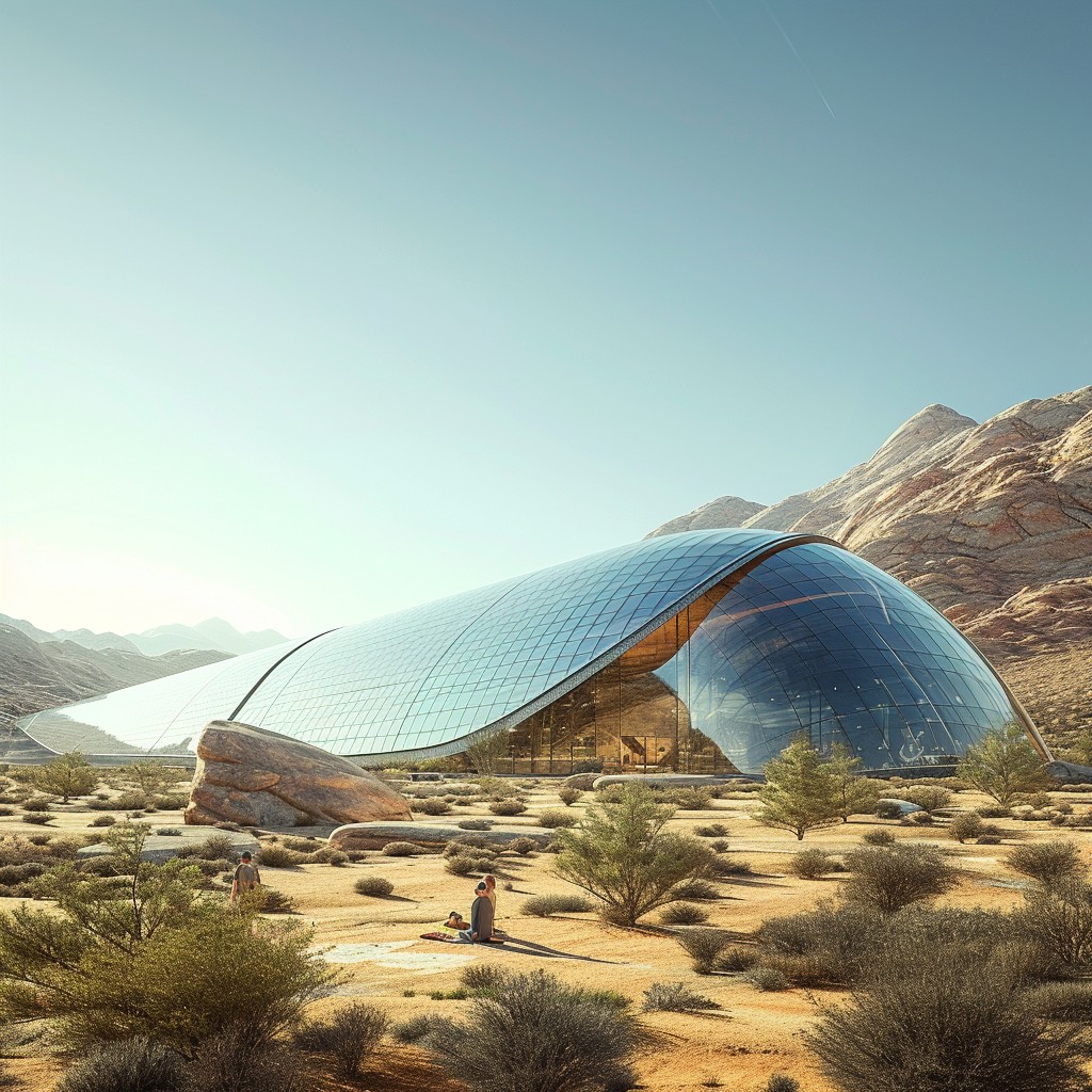 Free Futuristic Desert Architecture Image - Architecture, Desert ...