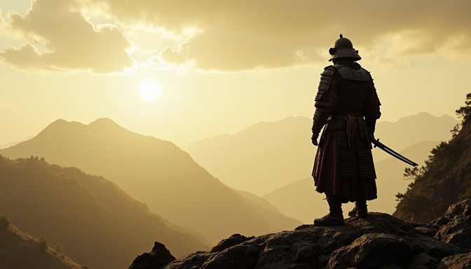 Free Warrior's Dawn Vigil Image - Samurai, Warrior, Silhouette ...