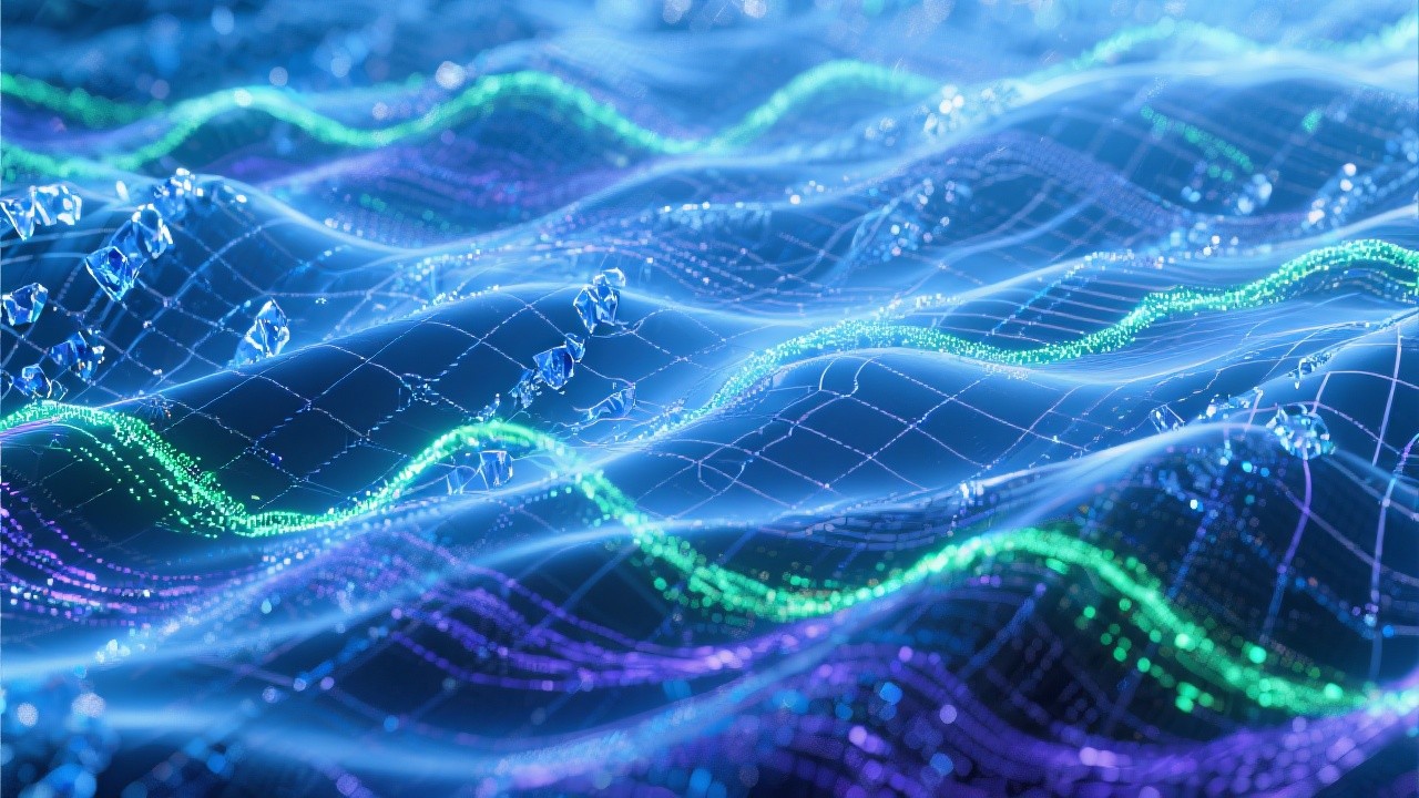 Free Luminous Algorithmic Waves Image - Digital, Waves, Algorithmic ...
