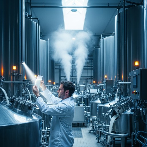 Milk Lab Tech Photo Free Milk Processing Precision Image - Milk, Dairy, Processing ...