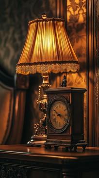 Free Antique clock illuminated Image - Antique, Clock, Lamp | Download ...