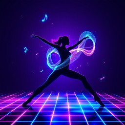 Neon Rave Motion Free Neon Dance Revolution Image - Synthwave, Cyberpunk, Neon ...