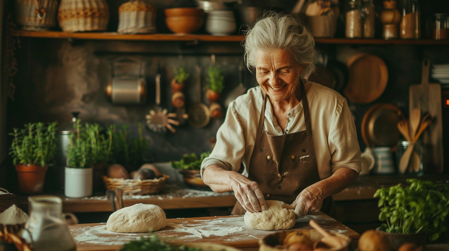 Baking Homade Images Free Baking Homemade Bread Image - Baking, Elderly, Kitchen | Download ...