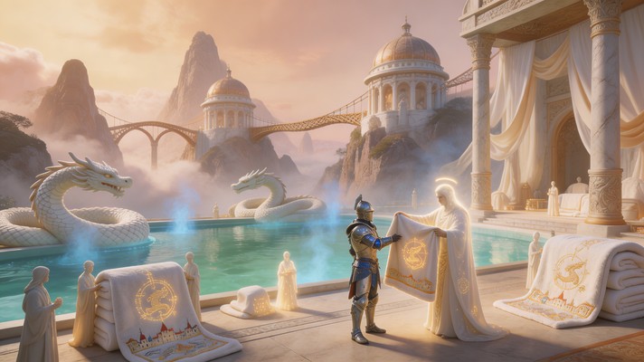 Free Celestial Bathhouse Ritual Image - Fantasy, Dragon, Knight ...