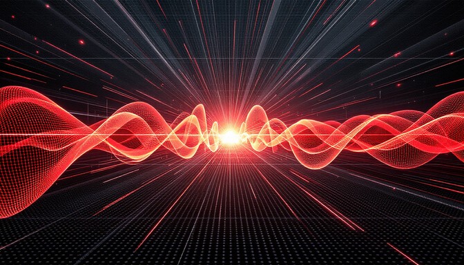 Red String Wave Free Pulsing Red Waves Image | Download at StockCake