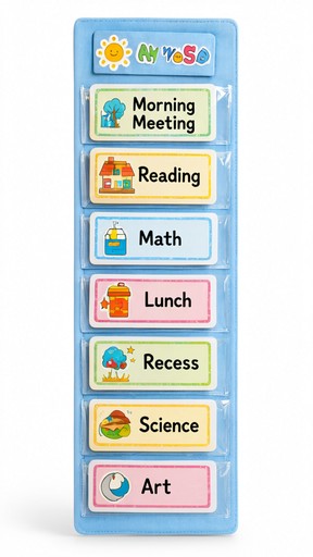 Download Colorful Classroom Schedule Chart Image - Classroom, Schedule ...