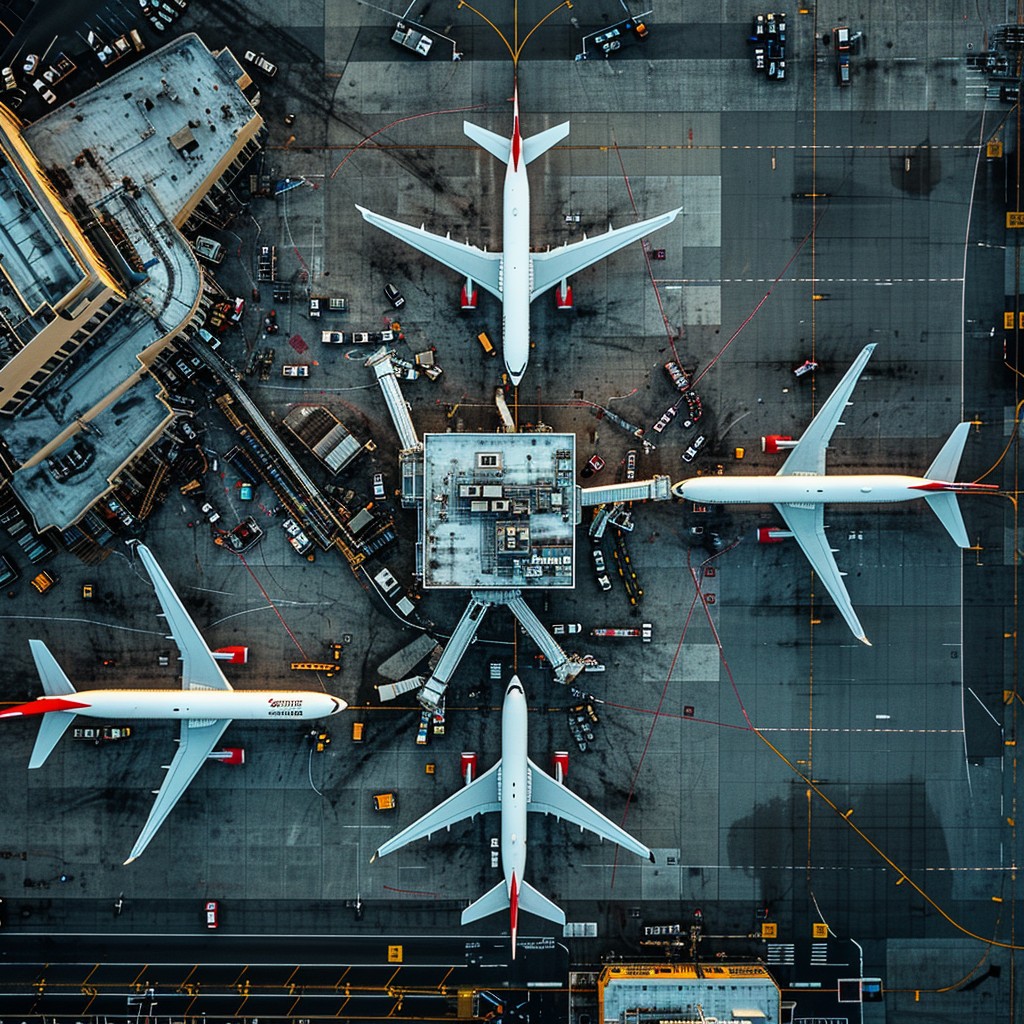 Free Airport Aerial View Image - Airport, Airplane, Tarmac | Download ...