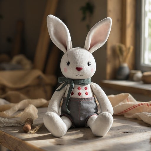 Free Charming Stuffed Bunny Image | Download at StockCake