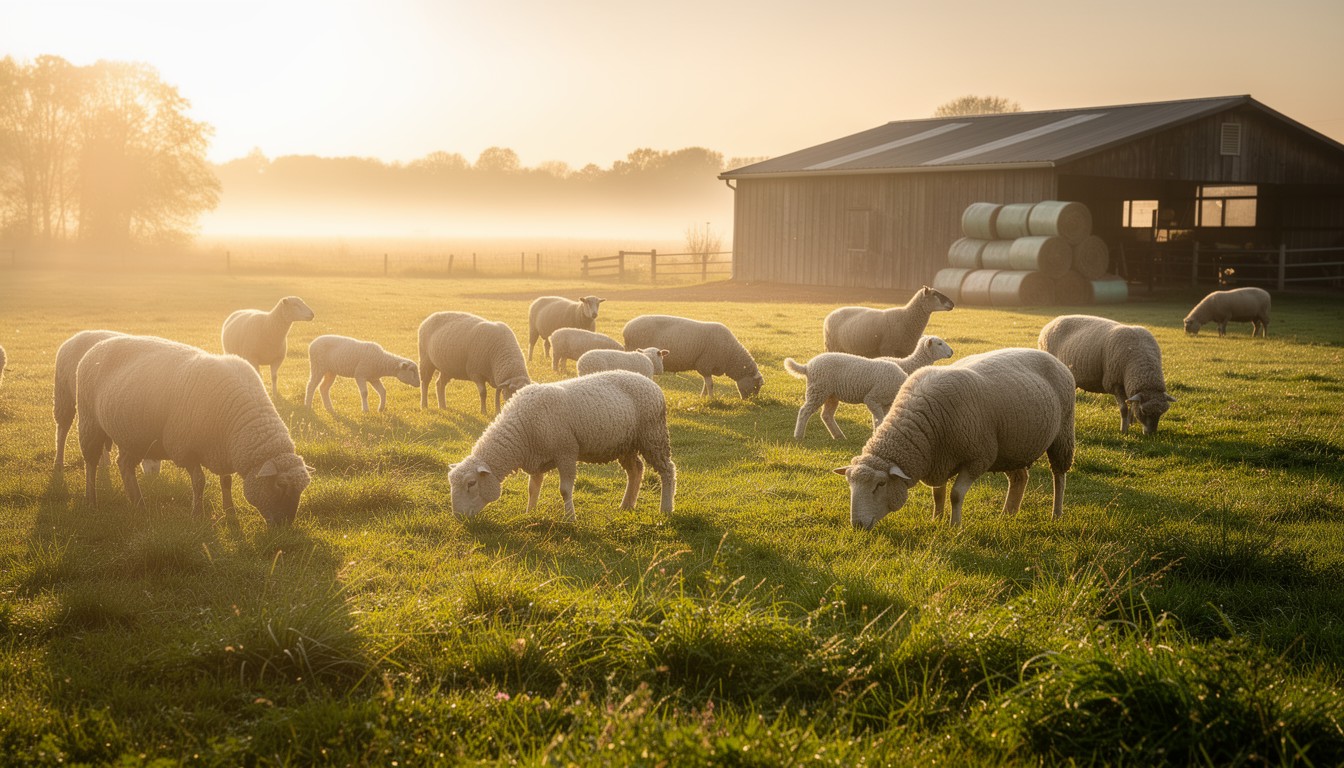 Pasture Morning Free Pastoral Morning Serenity Image - Sheep, Pasture, Farm | Download ...