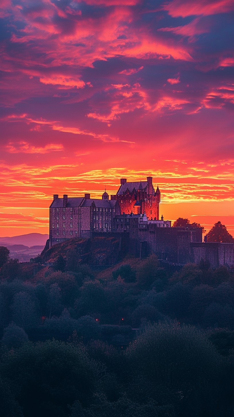 Free Enigmatic Castle Sunset Image - Sunset, Castle, Sky | Download at ...