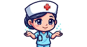 Free Caring Pixel Nurse Image - Pixel, Nurse, Chibi | Download at StockCake