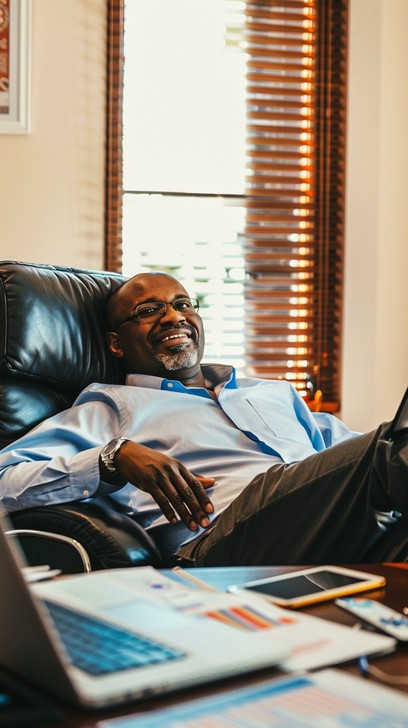 Free Relaxed Business Professional Image - Businessman, Relaxed, Office ...