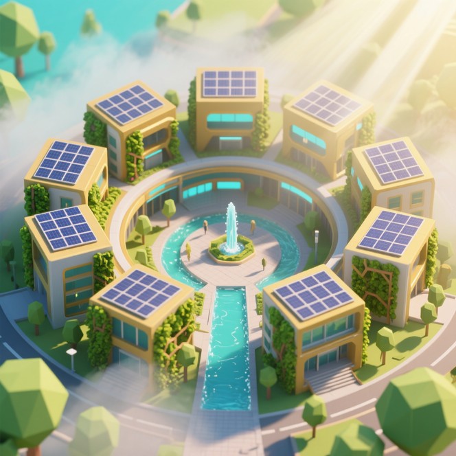 Free Green Circular Community Image | Download at StockCake