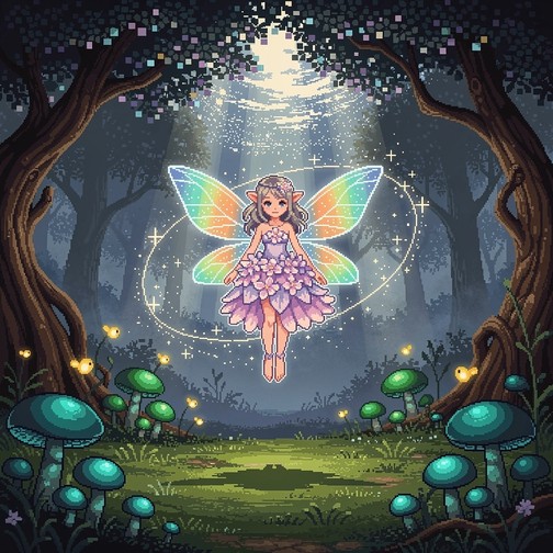 Free Enchanted Forest Fairy Image - Fairy, Pixel, Forest | Download at ...
