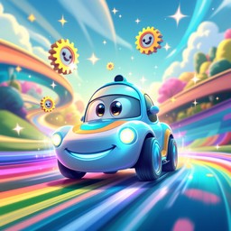 Cartoon Adventure Racing Background Free Rainbow Racing Adventure Image - Car, Racer, Cartoon | Download at ...