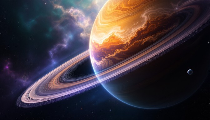 Free Ringed Gas Giant Image - Planet, Space, Cosmic | Download at StockCake