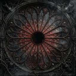 Gothic Window Pattern Circular Free Gothic Window Design Image - Gothic, Symmetrical, Radial ...