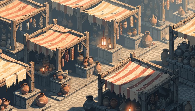 Free Pixel Farm Market Image - Isometric, Pixel, Marketplace | Download ...