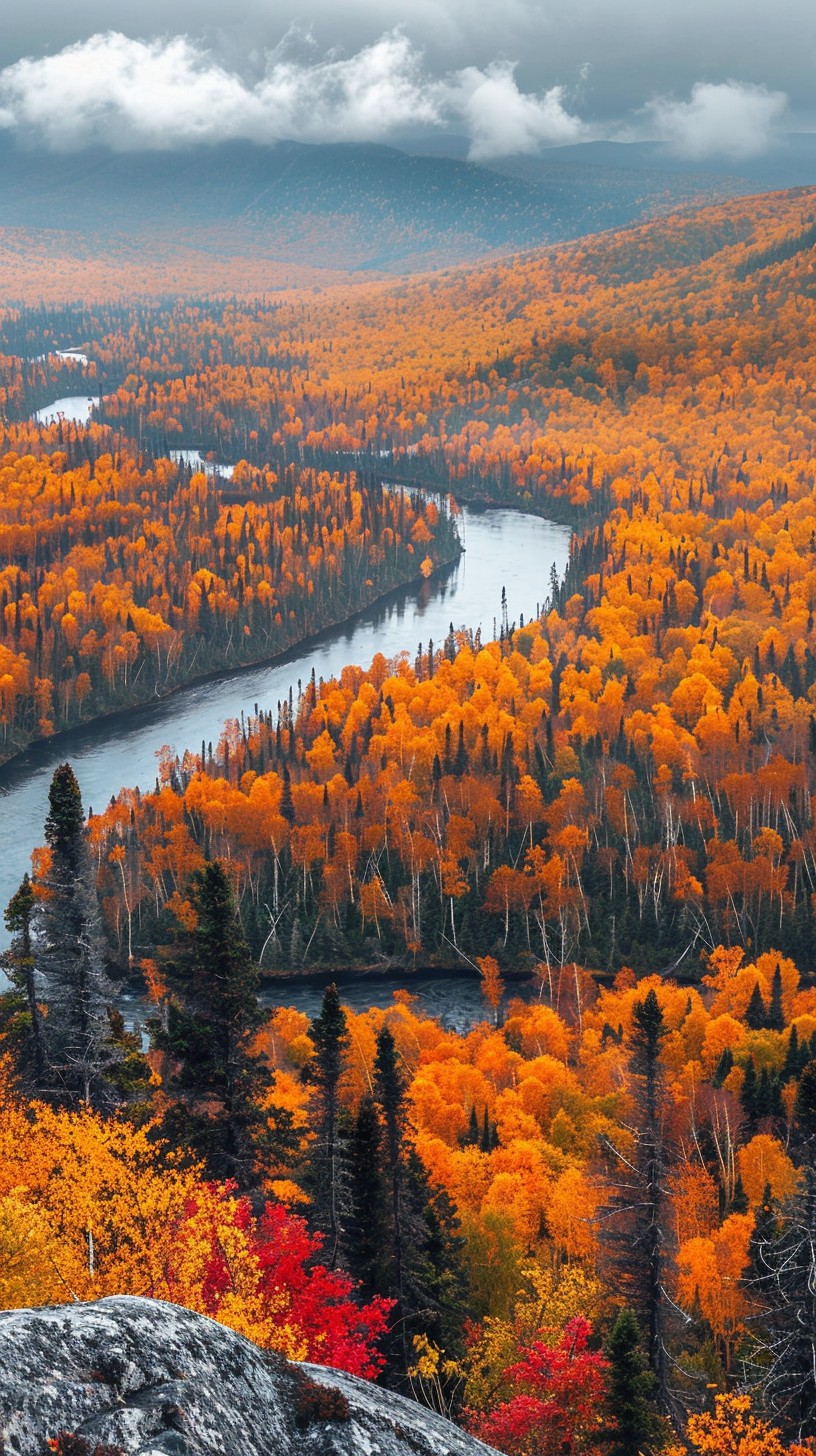 Free Autumn River View Image - Autumn, River, Forest | Download at ...