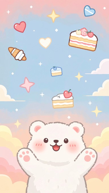 Free Joyful Pixel Bear Image - Kawaii, Bear, Pixel | Download at StockCake