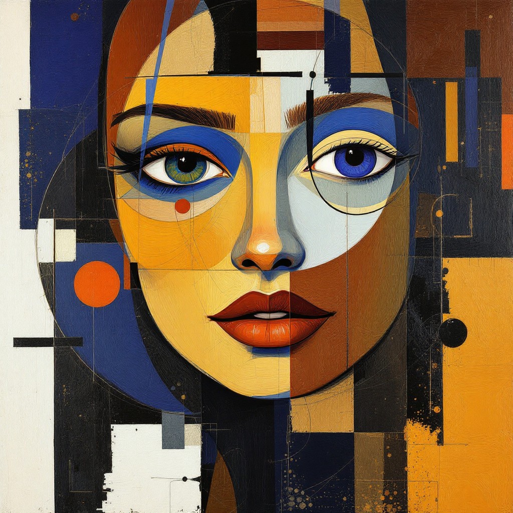 Free Geometric Portrait Fusion Image - Abstract, Geometric, Portrait ...