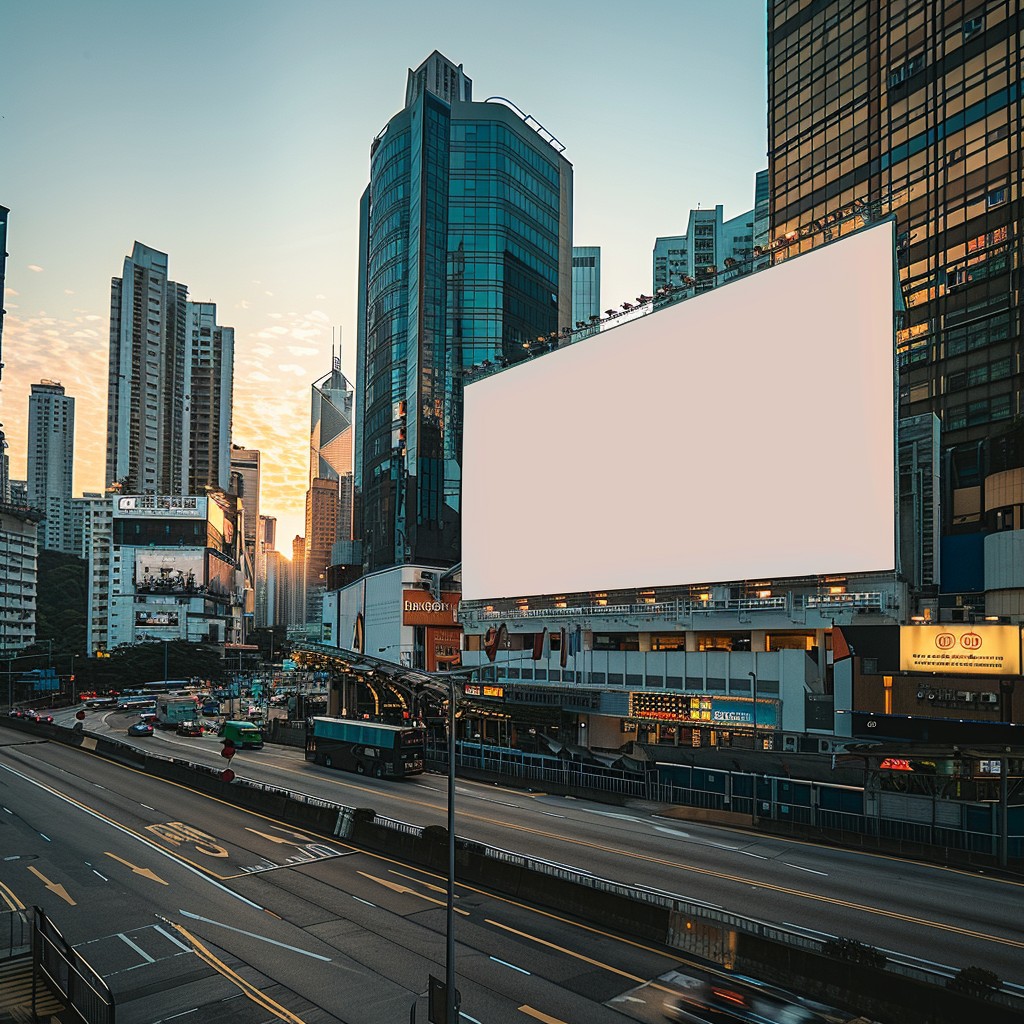 Free Urban Advertising Space Image - City, Billboard, Sunset | Download ...