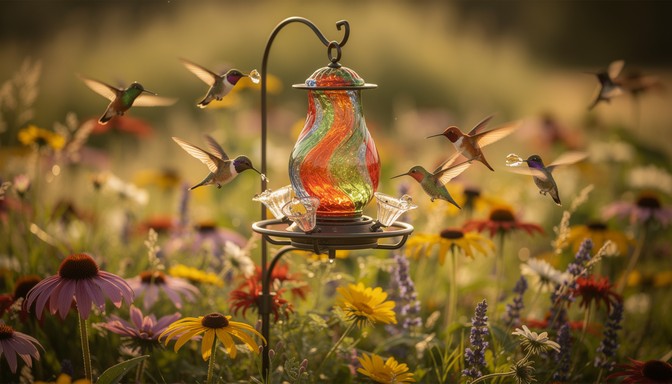 Free Wildflower Hummingbird Haven Image - Hummingbird, Feeder ...
