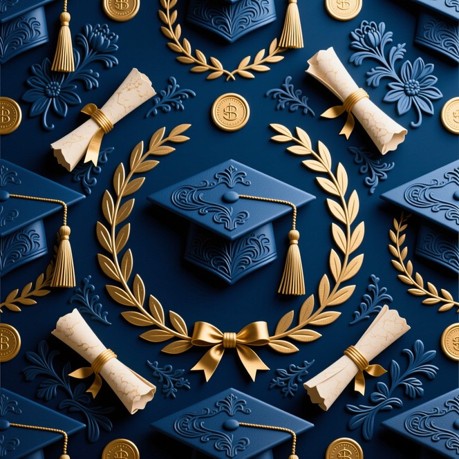 Free Academic Excellence Pattern Image - Graduation, Pattern, Academic ...