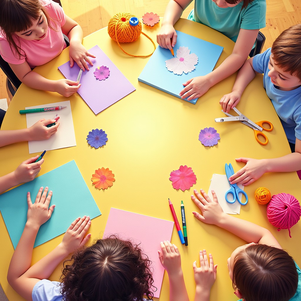 Free Creative crafting circle Image - Crafting, Creativity, Children ...