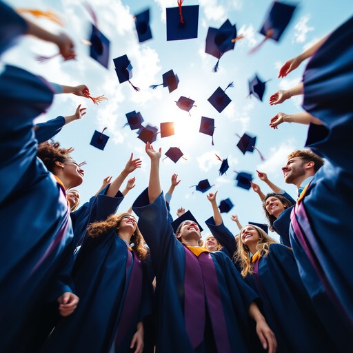 Free Graduates Celebrate Success Image - Graduation, Celebration ...
