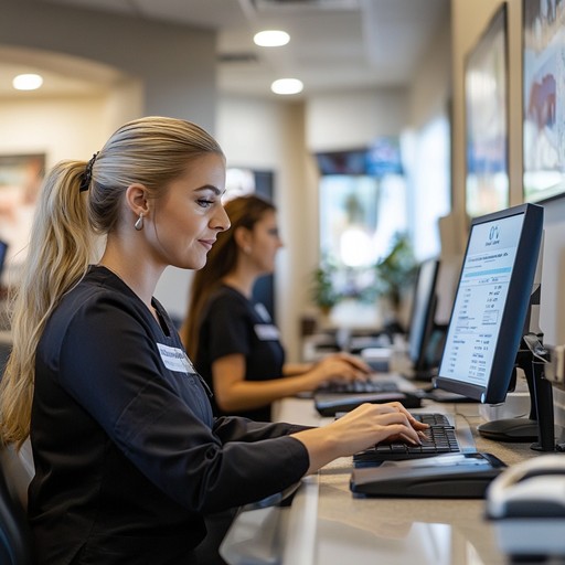 Work Setting Picture Free Office work setting Image - Office, Woman, Computer | Download at ...