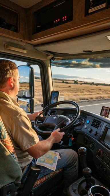 Free Highway Night Cockpit Image - Truck, Interior, Dashboard ...