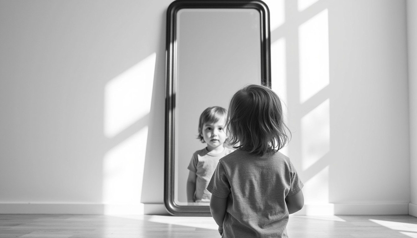 Free Self-discovery begins Photo - Child, Reflection, Mirror | Download ...