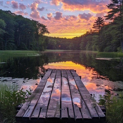 Free Serene Sunset View Image - Sunset, Forest, Lake | Download at ...