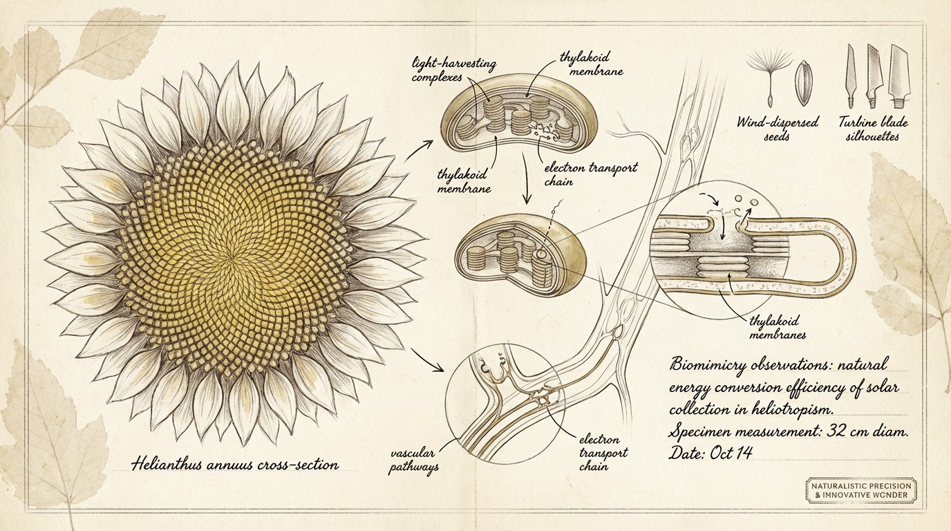 Free Nature's Energy Blueprint Image - Sunflower, Botanical ...