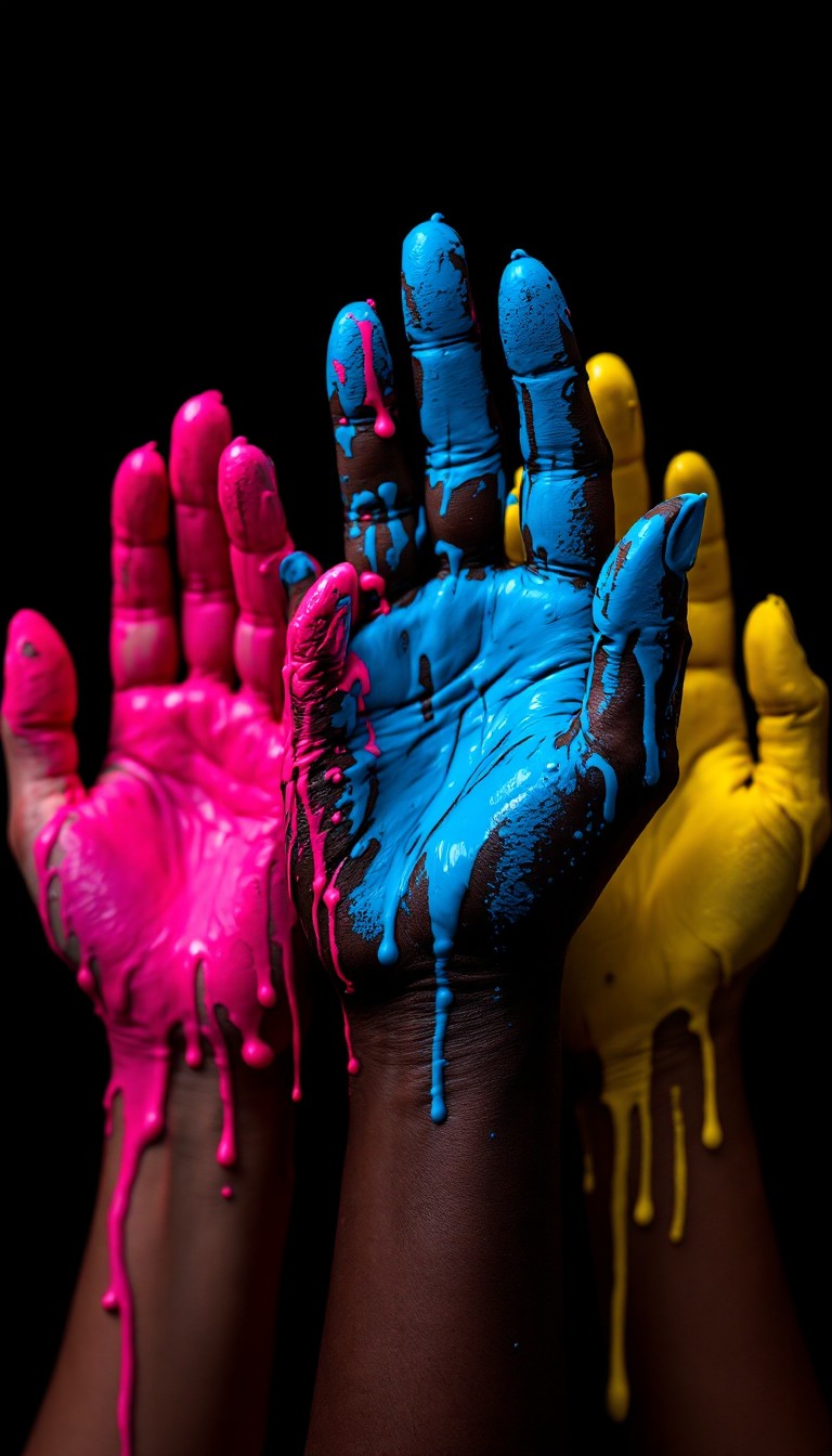 Free Colors In Motion Image - Paint, Dripping, Hands | Download at ...