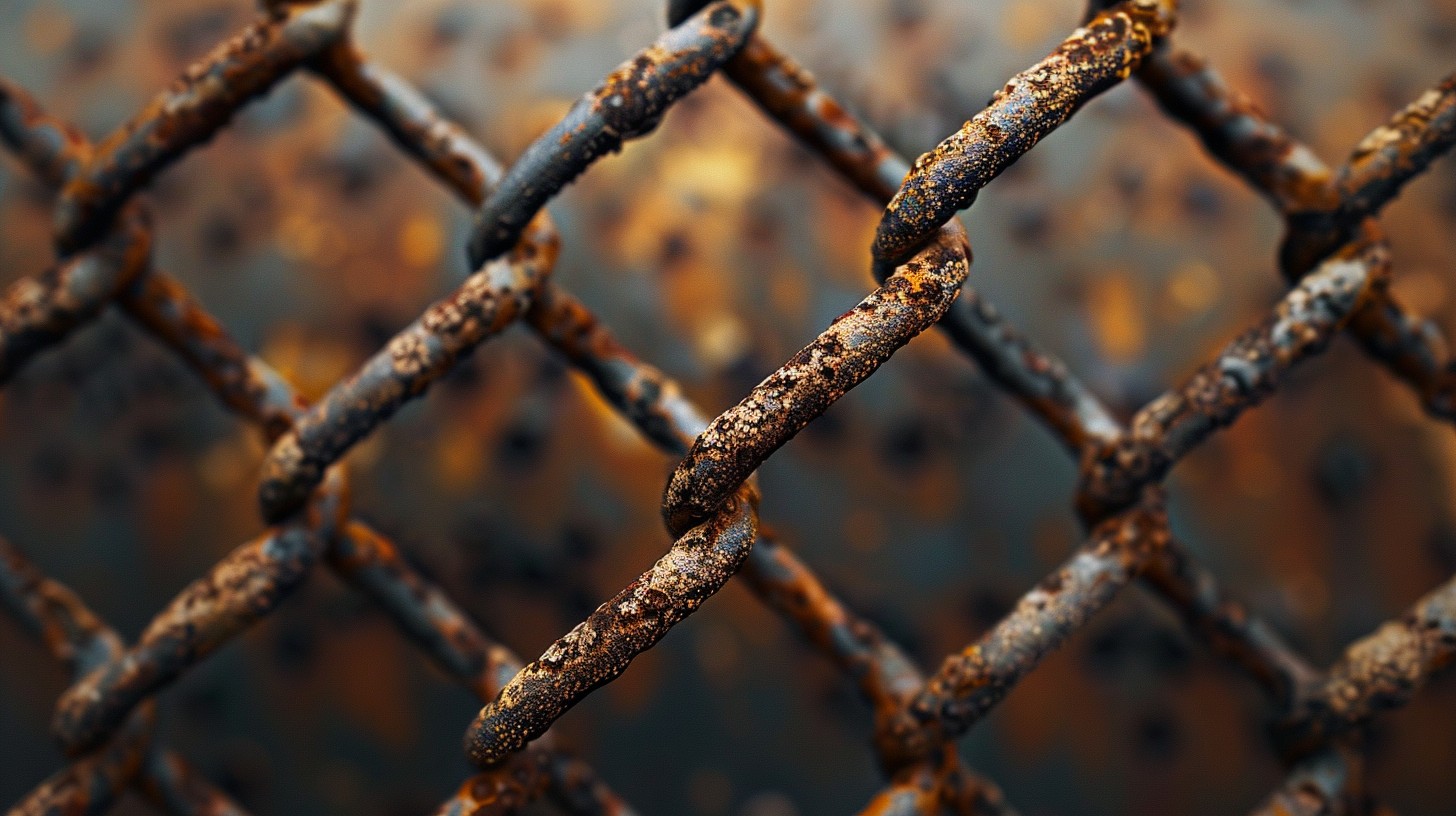 Free Rusty Chain Fence Image - Rust, Texture, Metal | Download at StockCake