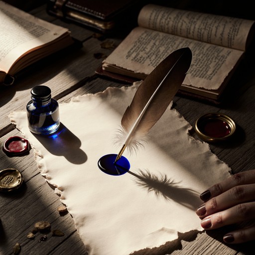 Quill Writing Notes Free Quill on Book Image - Quill, Book, Writing | Download at StockCake
