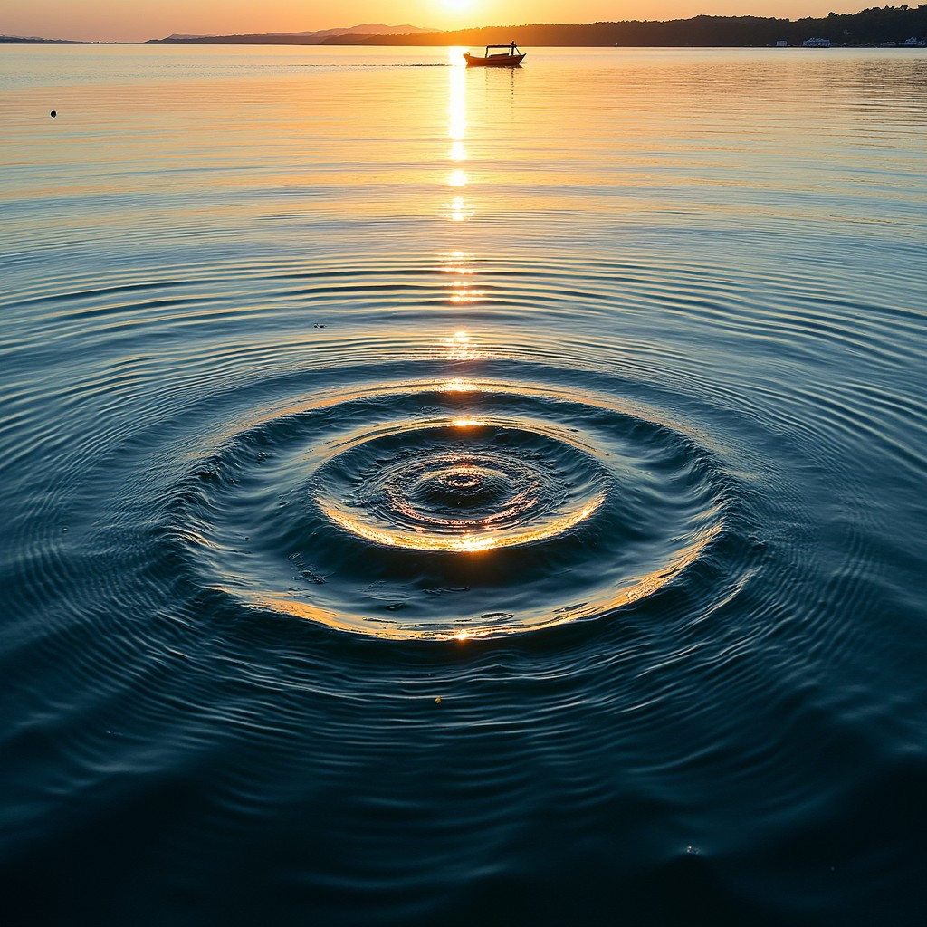Free Golden Ripple Sunset Image - Sunset, Ripples, Water | Download at ...