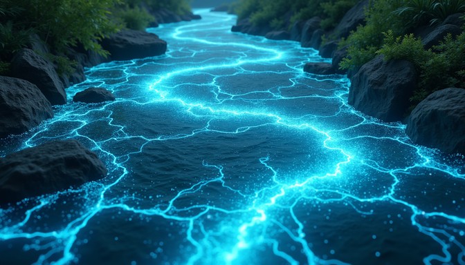 Free Luminous Tech Ecosystem Image - Digital, River, Azure | Download ...