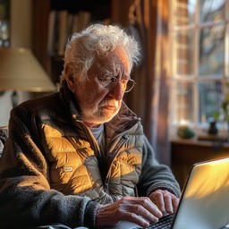 Oldd Person Using Computer Free Senior Using Computer Image - Elderly, Technology, Laptop ...