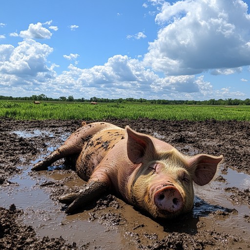 Free Pig in mud Image - Pig, Mud, Pasture | Download at StockCake