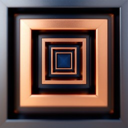 Free Nested Metallic Squares Image - Geometric, Metallic, Abstract ...