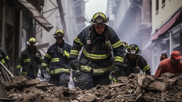 Free Firefighters at Work Image - Firefighters, Disaster, Rescue ...