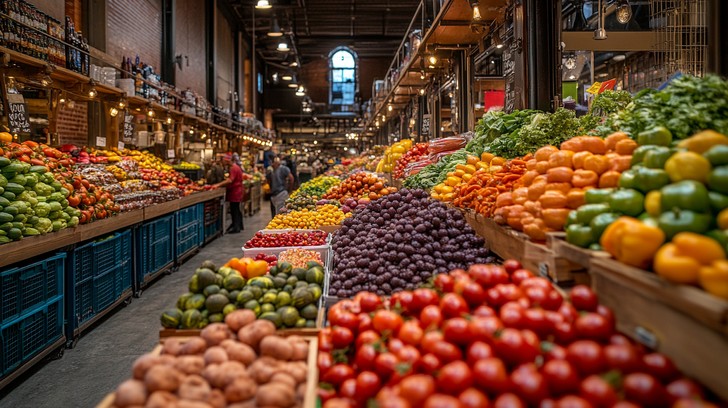 Free Vibrant Market Stall Photo - Market, Fruits, Vegetables | Download