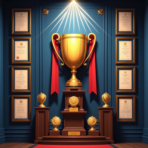 Trophy Blue Rays Free Golden Victory Display Image - Trophy, Achievement, Awards ...