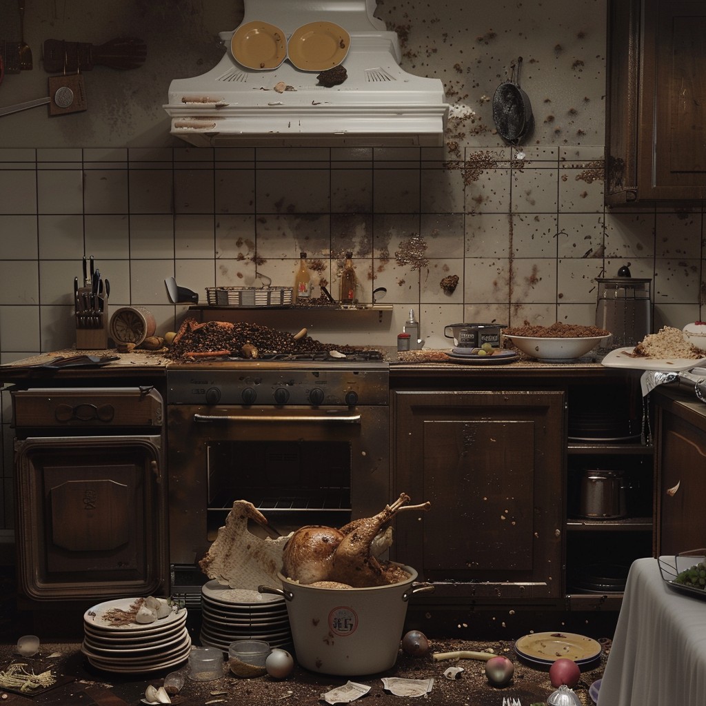 Free Messy Kitchen Scene Image - Kitchen, Mess, Chaos | Download at ...